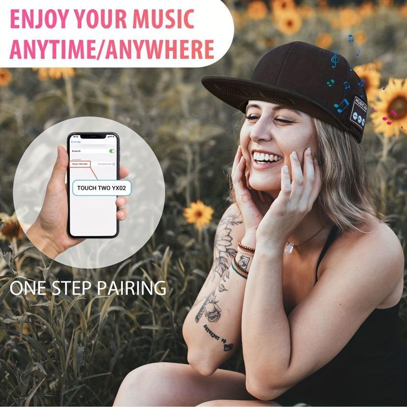 2025 NEW Music Hat Wireless Smart Speaker Headphone Baseball Cap with Bluetooth Headphones- the Perfect Christmas/ Birthday Gift for Men, Women, Boys, and Girls!