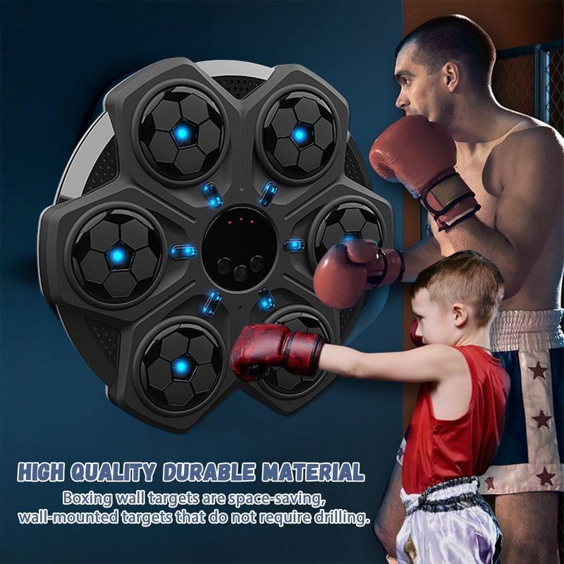 Smart Bluetooth-Compatible Boxing Machine, Wall Mounted Boxing Mat, Music Boxing Target, Home, Indoor, and Gym Music, Exercise Coordination