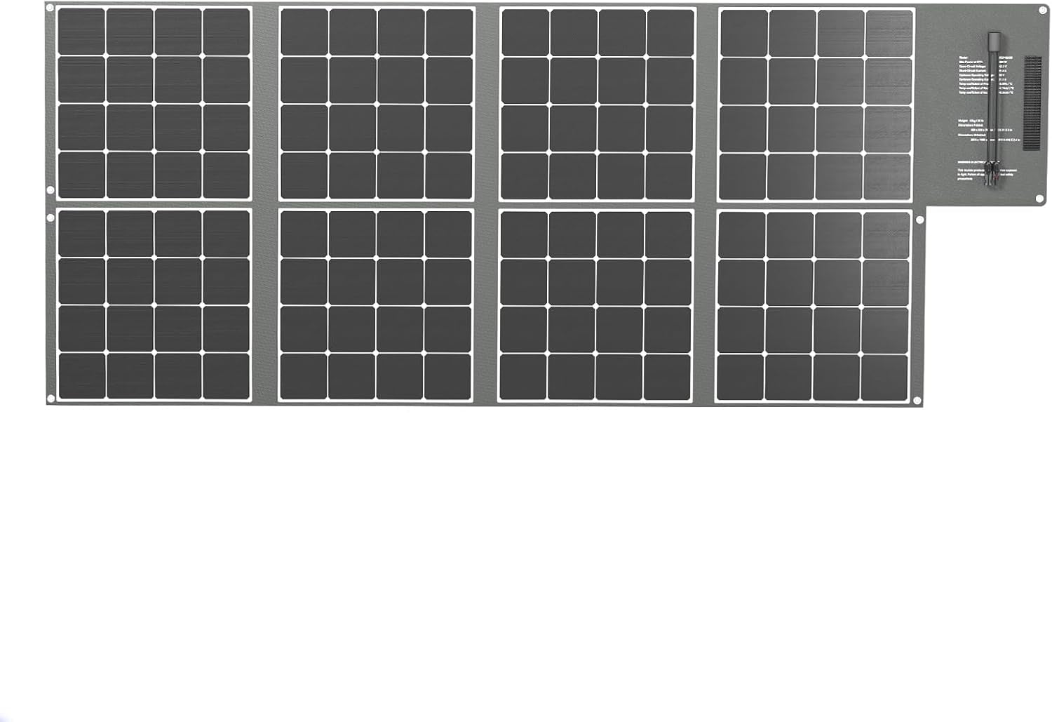 Panneau Solaire Portable 400 W, Couverture Solaire Monocristalline Pliable, Panneau Solaire À Grande Puissance, Cellules Solaires Sunpower 23,7% Haute Efficacité Pour Centrale Électrique,