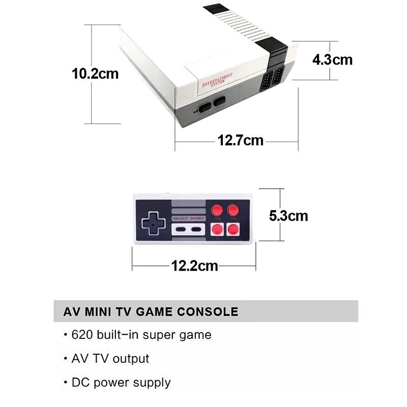 Portable Game Console Mini Retro Video Game System Built-In 620 Games 8-Bit FC Nes TV Console for Christmas Gifts