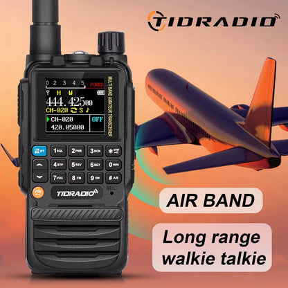 TD H3 Walkie Talkies Long Range Wireless Programming Air Band Tow Way Ham Radio Wireless Set USB Rechargeable GMRS