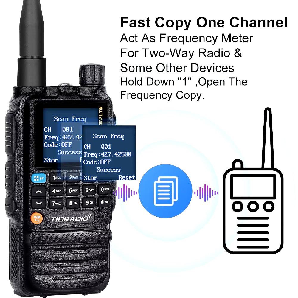 TD H3 Walkie Talkies Long Range Wireless Programming Air Band Tow Way Ham Radio Wireless Set USB Rechargeable GMRS