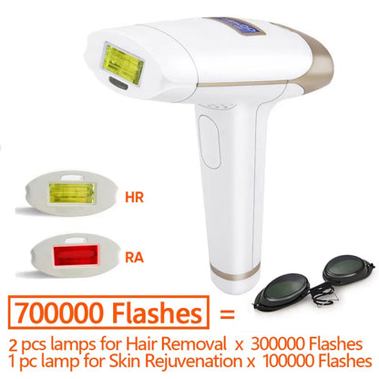 Bosidin 2In1 IPL Epilator Hair Removal LCD Display Machine T009I Laser Permanent Bikini Trimmer Electric Depilador a Laser