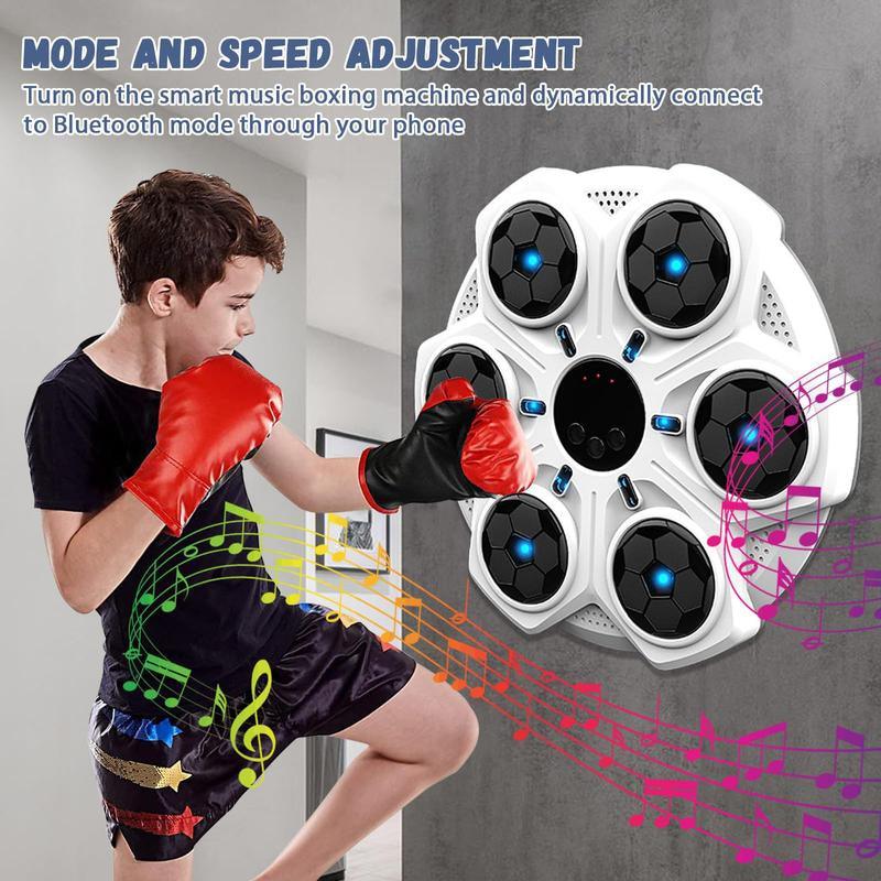 Smart Bluetooth-Compatible Boxing Machine, Wall Mounted Boxing Mat, Music Boxing Target, Home, Indoor, and Gym Music, Exercise Coordination